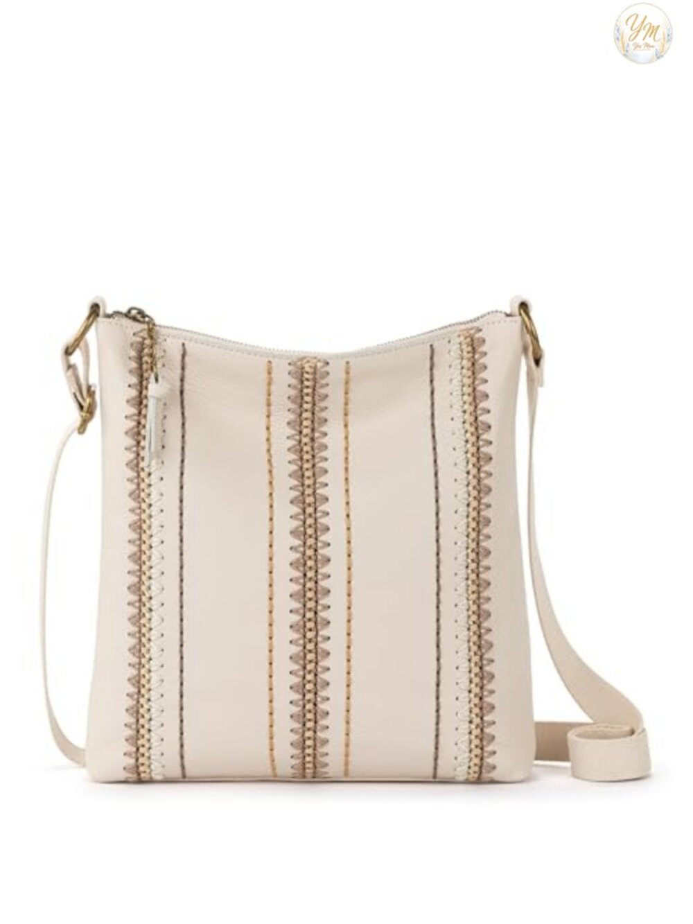 Crossbody Purse Leather Adjustable Strap Zipper